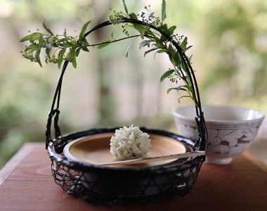 茜庵喫茶のお菓子　きんとん